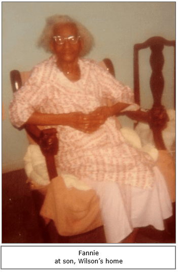 Fannie at Wilson's Home w caption